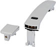 2010-2013 Nissan Rogue - Front, Driver and Passenger Side Exterior Door Handles, Chrome, Driver Side - With Key Hole; Passenger Side - Without Key Hole