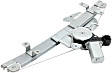 Front, Driver and Passenger Side Power Window Regulator, With Motor