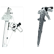 Front And Rear, Driver Side Power Window Regulator, With Motor