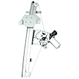 Front And Rear, Driver Side Power Window Regulator, With Motor