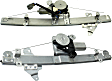 Front, Driver and Passenger Side Window Regulators, Power, with Motors, 6-Pin Plug