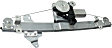 Front, Driver and Passenger Side Window Regulators, Power, with Motors, 6-Pin Plug