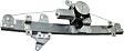 Front, Driver and Passenger Side Power Window Regulator, With Motor