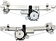 Front, Driver and Passenger Side Power Window Regulator, With Motor