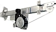 Front, Driver and Passenger Side Power Window Regulator, With Motor