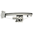 Front And Rear, Driver Side Power Window Regulator, With Motor