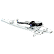 Front And Rear, Driver Side Power Window Regulator, With Motor