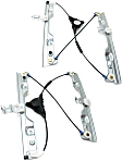 Front, Driver and Passenger Side Power Window Regulators, without Motors