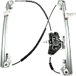 Front, Driver and Passenger Side Power Window Regulator, With Motor