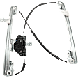 Front, Driver and Passenger Side Power Window Regulator, With Motor