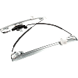 Front, Driver and Passenger Side Power Window Regulator, With Motor