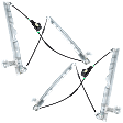 Front, Driver and Passenger Side Power Window Regulator, Without Motor