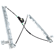 Front, Driver and Passenger Side Power Window Regulator, Without Motor