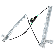 Front, Driver and Passenger Side Power Window Regulator, Without Motor