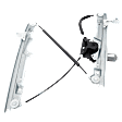 Front, Driver and Passenger Side Window Regulators, Power, with Motors, Driver Side