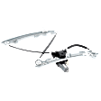 Front, Driver and Passenger Side Window Regulators, Power, with Motors, Driver Side