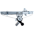 Front, Driver and Passenger Side Power Window Regulator, With Motor