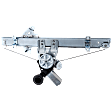 Front, Driver and Passenger Side Power Window Regulator, With Motor