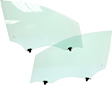 Front, Driver and Passenger Side Door Glass, Green Tint, Replaces NAGS No. FD23371 GTYN, FD23372 GTYN