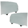Rear, Driver and Passenger Side Door Glasses, Green Tint, Replaces NAGS Number FD25642GTY FD25643GTY