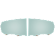 Rear, Driver and Passenger Side Door Glasses, Green Tint, Replaces NAGS Number FD25765GTY FD25766GTY