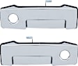Rear, Driver and Passenger Side Exterior Door Handles, Sliding Door, Chrome, with Key Hole