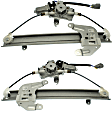 Rear, Driver and Passenger Side Power Window Regulators, with Motors