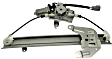 Rear, Driver and Passenger Side Power Window Regulators, with Motors