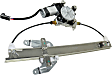 Rear, Driver and Passenger Side Power Window Regulator, With Motor
