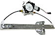 Rear, Driver and Passenger Side Power Window Regulator, With Motor