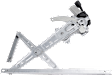 Front and Rear, Driver and Passenger Side Power Window Regulator, With Motor