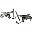 Rear, Driver and Passenger Side Power Window Regulator, With Motor