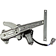 Rear, Driver and Passenger Side Power Window Regulator, With Motor