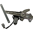Rear, Driver and Passenger Side Power Window Regulator, With Motor