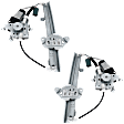 Rear, Driver and Passenger Side Window Regulators, Power, with Motor