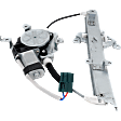 Rear, Driver and Passenger Side Window Regulators, Power, with Motor