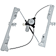 Front, Driver and Passenger Side Window Regulators, Power, with Motor