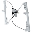 Front, Driver and Passenger Side Window Regulators, Power, with Motor