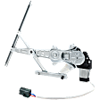 Rear, Driver and Passenger Side Window Regulators, Power, With Motor