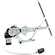Rear, Driver and Passenger Side Window Regulators, Power, With Motor