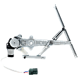 Rear, Driver and Passenger Side Window Regulators, Power, With Motor