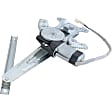 Rear, Driver and Passenger Side Power Window Regulator, With Motor
