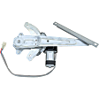 Rear, Driver and Passenger Side Power Window Regulator, With Motor