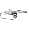 Rear, Driver and Passenger Side Power Window Regulator, With Motor