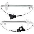 Rear, Driver and Passenger Side Power Window Regulator, Without Motor