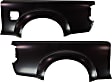 Rear, Driver and Passenger Side Quarter Panel