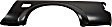Rear, Driver and Passenger Side Quarter Panel