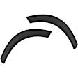 Fender Trim, Textured Black, CAPA Certified