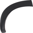 Rear, Driver and Passenger Side, Front Section Fender Trim, Textured Black