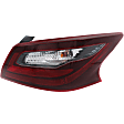 Passenger Side, Inner and Outer Halogen Tail Light, With bulb(s), OE Replacement, CAPA Certified